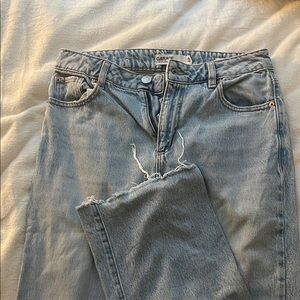 Garage Light Blue Cropped Women Jeans